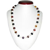 Tiger Eye and Freshwater Pearl bead Necklace