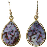 Pink Artistic Boulder Opal Earrings Sterling Silver